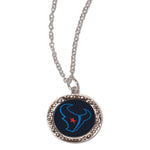 Houston Texans COLOR RUSH Necklace w/Charm Jewelry Card