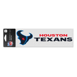 Houston Texans COLOR RUSH Perfect Cut Decals 3" x 10"
