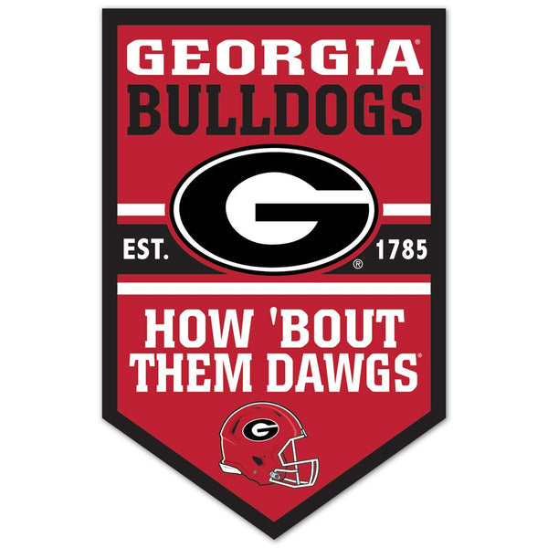 Georgia Bulldogs Wood Sign 11" x 17" 1/4" thick