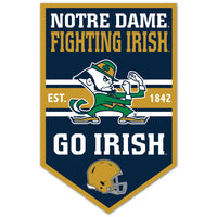 Notre Dame Fighting Irish Wood Sign 11" x 17" 1/4" thick