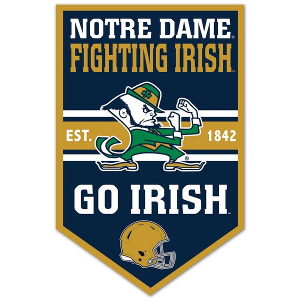 Notre Dame Fighting Irish Wood Sign 11" x 17" 1/4" thick