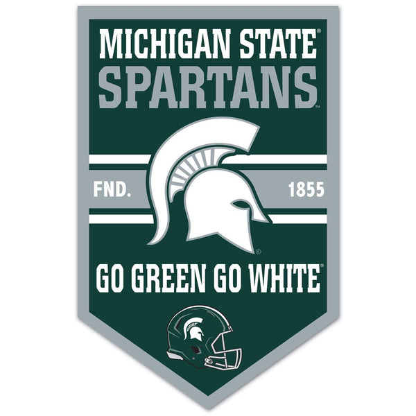 Michigan State Spartans Wood Sign 11" x 17" 1/4" thick
