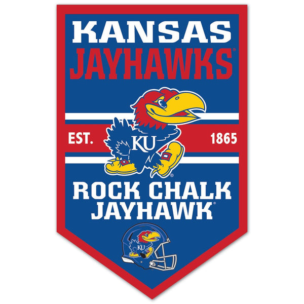 Kansas Jayhawks Wood Sign 11" x 17" 1/4" thick