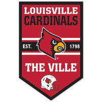 Louisville Cardinals Wood Sign 11" x 17" 1/4" thick