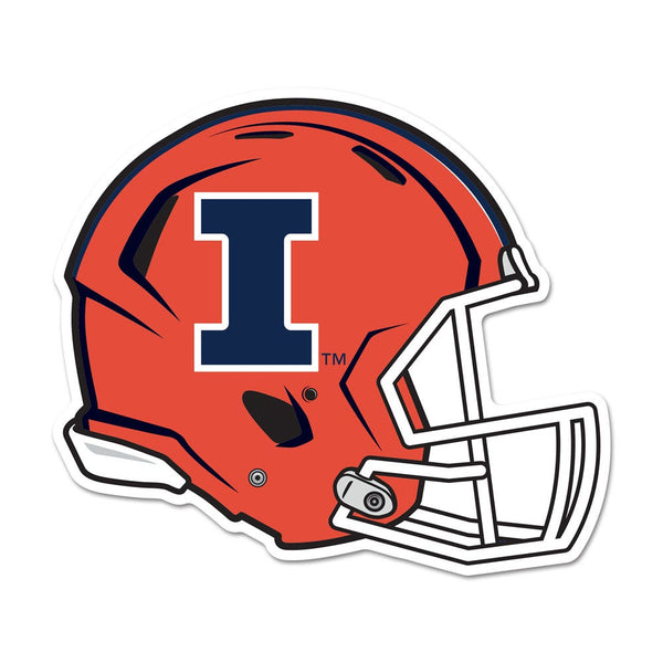 Illinois Fighting Illini Wood Sign Helmet
