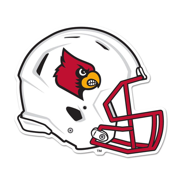 Louisville Cardinals Wood Sign Helmet