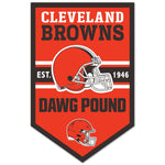 Cleveland Browns Chevron Wood Sign 11" x 17" 1/4" thick