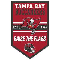 Tampa Bay Buccaneers Chevron Wood Sign 11" x 17" 1/4" thick