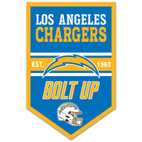 Los Angeles Chargers Chevron Wood Sign 11" x 17" 1/4" thick