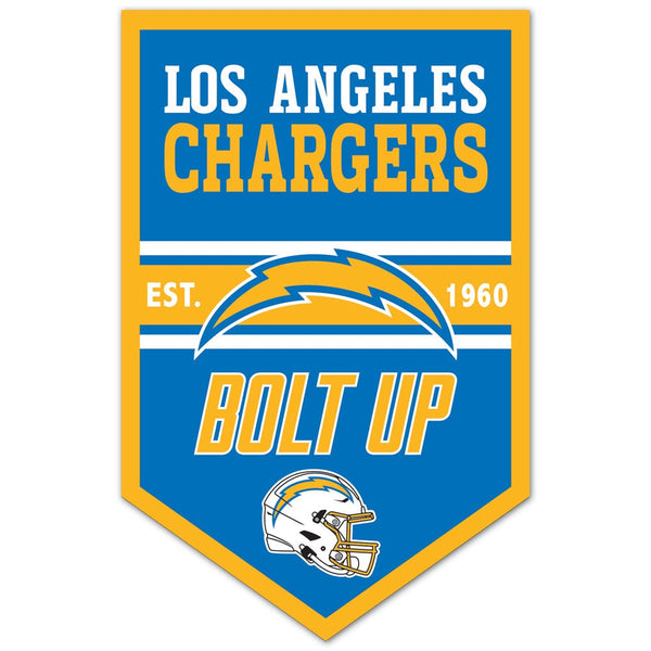 Los Angeles Chargers Chevron Wood Sign 11" x 17" 1/4" thick