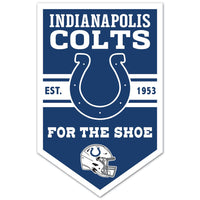 Indianapolis Colts Chevron Wood Sign 11" x 17" 1/4" thick
