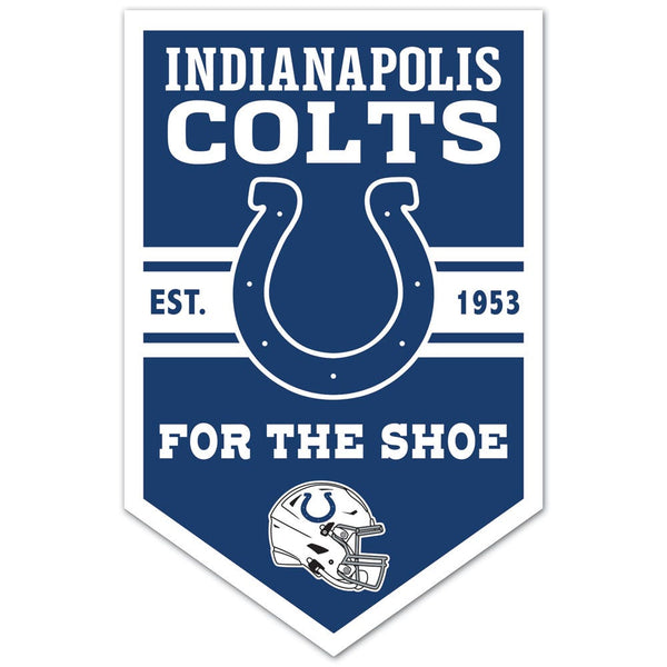 Indianapolis Colts Chevron Wood Sign 11" x 17" 1/4" thick