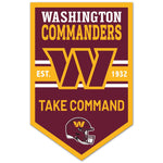 Washington Commanders Chevron Wood Sign 11" x 17" 1/4" thick