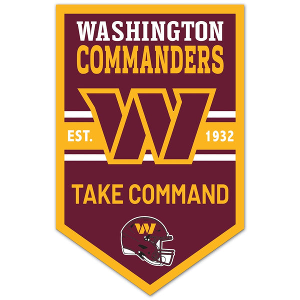 Washington Commanders Chevron Wood Sign 11" x 17" 1/4" thick