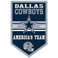 Dallas Cowboys Chevron Wood Sign 11" x 17" 1/4" thick