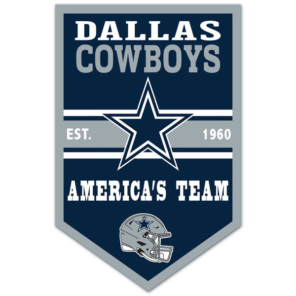 Dallas Cowboys Chevron Wood Sign 11" x 17" 1/4" thick