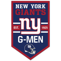 New York Giants Chevron Wood Sign 11" x 17" 1/4" thick