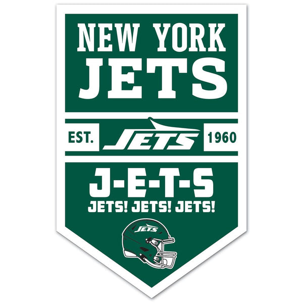 New York Jets Chevron Wood Sign 11" x 17" 1/4" thick