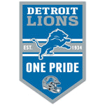 Detroit Lions Chevron Wood Sign 11" x 17" 1/4" thick