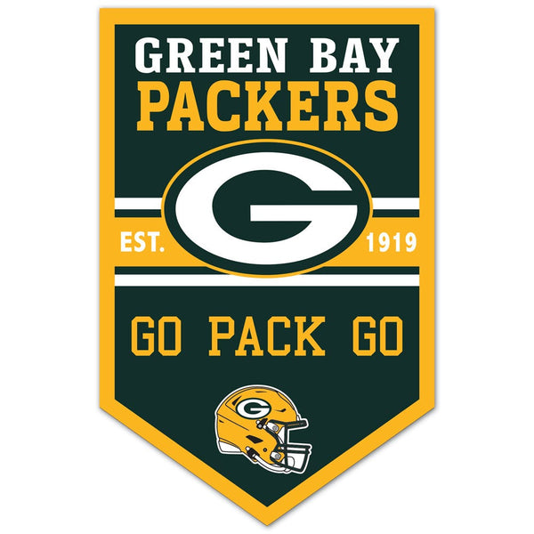 Green Bay Packers Chevron Wood Sign 11" x 17" 1/4" thick