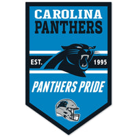 Carolina Panthers Chevron Wood Sign 11" x 17" 1/4" thick