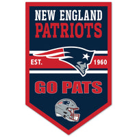 New England Patriots Chevron Wood Sign 11" x 17" 1/4" thick