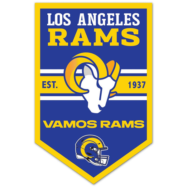 Los Angeles Rams Chevron Wood Sign 11" x 17" 1/4" thick