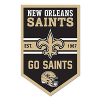 New Orleans Saints Chevron Wood Sign 11" x 17" 1/4" thick