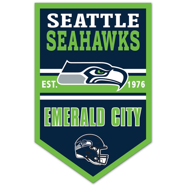 Seattle Seahawks Chevron Wood Sign 11" x 17" 1/4" thick