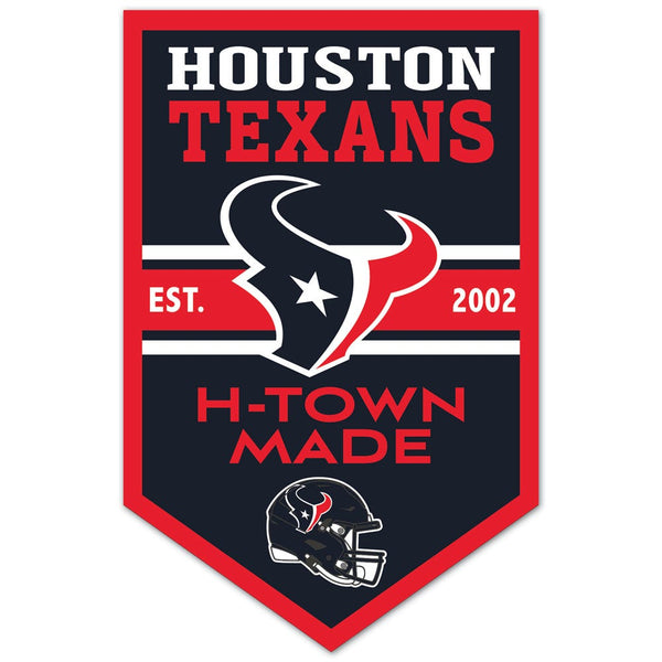 Houston Texans Chevron Wood Sign 11" x 17" 1/4" thick