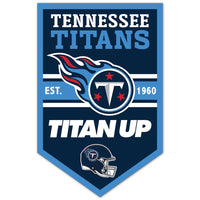 Tennessee Titans Chevron Wood Sign 11" x 17" 1/4" thick