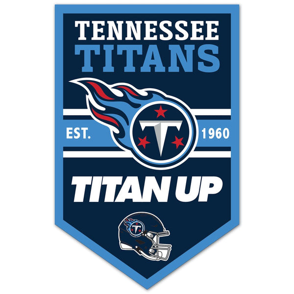 Tennessee Titans Chevron Wood Sign 11" x 17" 1/4" thick