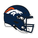 Denver Broncos Wood Sign Helmet