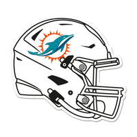 Miami Dolphins Wood Sign Helmet