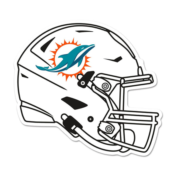 Miami Dolphins Wood Sign Helmet