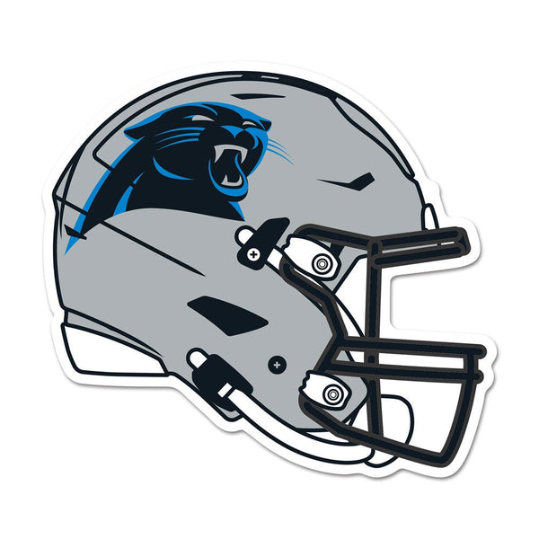 Carolina Panthers Wood Sign Helmet