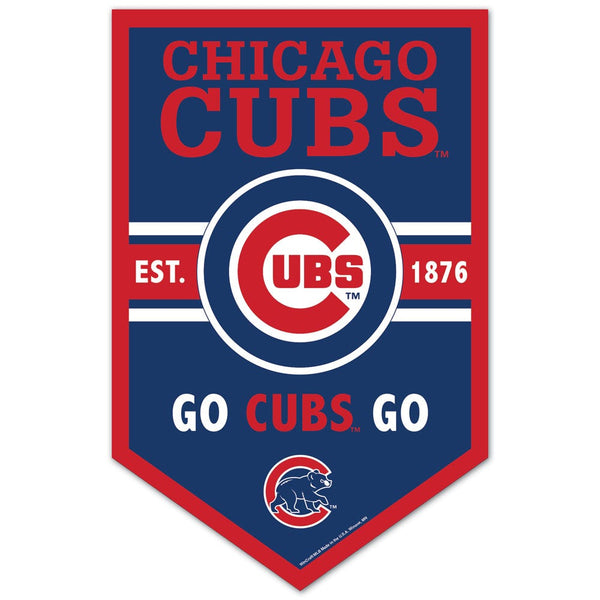 Chicago Cubs Wood Sign 11" x 17" 1/4" thick