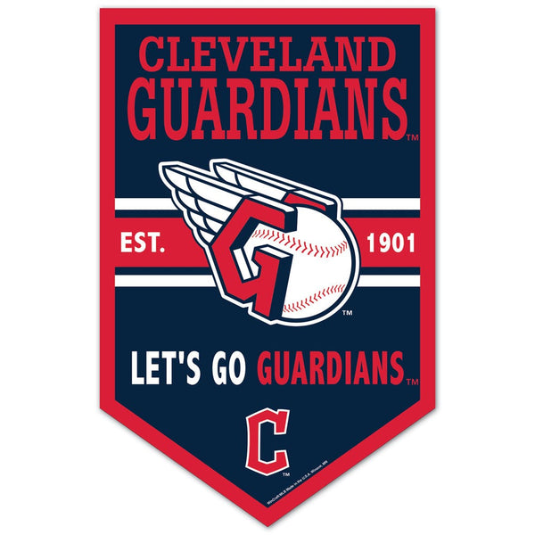 Cleveland Guardians Wood Sign 11" x 17" 1/4" thick