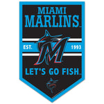 Miami Marlins Wood Sign 11" x 17" 1/4" thick
