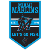 Miami Marlins Wood Sign 11" x 17" 1/4" thick