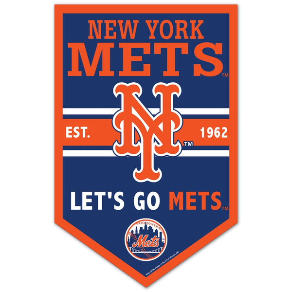New York Mets Wood Sign 11" x 17" 1/4" thick