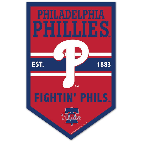 Philadelphia Phillies Wood Sign 11" x 17" 1/4" thick