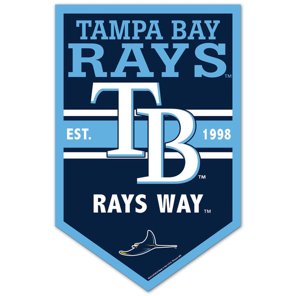 Tampa Bay Rays Wood Sign 11" x 17" 1/4" thick