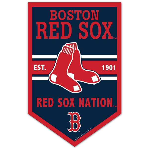Boston Red Sox Wood Sign 11" x 17" 1/4" thick