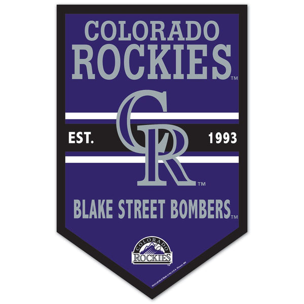 Colorado Rockies Wood Sign 11" x 17" 1/4" thick