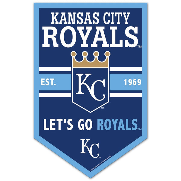 Kansas City Royals Wood Sign 11" x 17" 1/4" thick