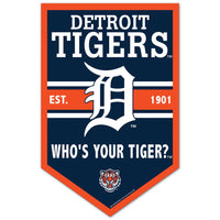 Detroit Tigers Wood Sign 11" x 17" 1/4" thick