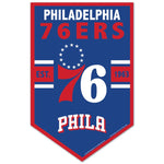 Philadelphia 76ers Wood Sign 11" x 17" 1/4" thick