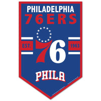Philadelphia 76ers Wood Sign 11" x 17" 1/4" thick