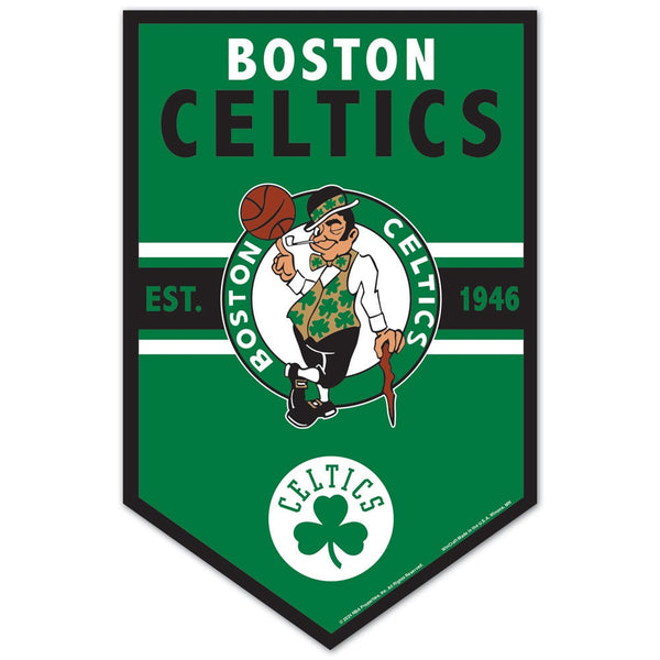 Boston Celtics Wood Sign 11" x 17" 1/4" thick